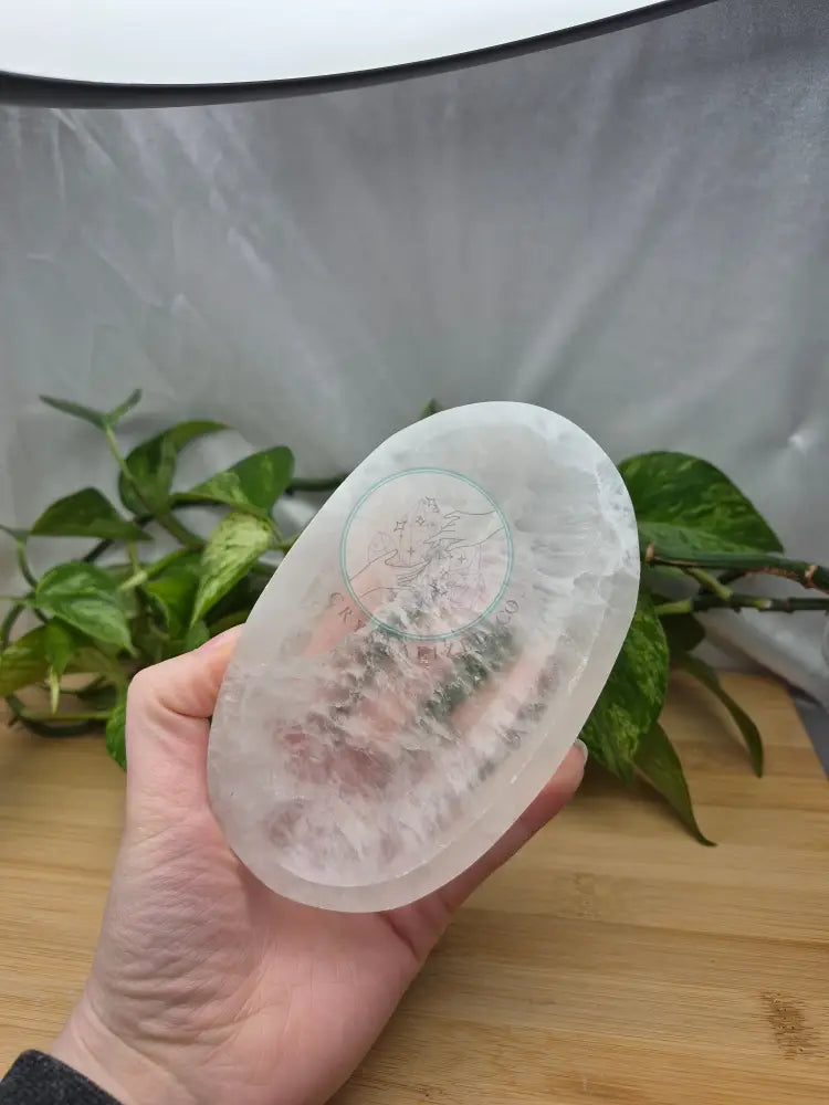 SELENITE OVAL BOWL