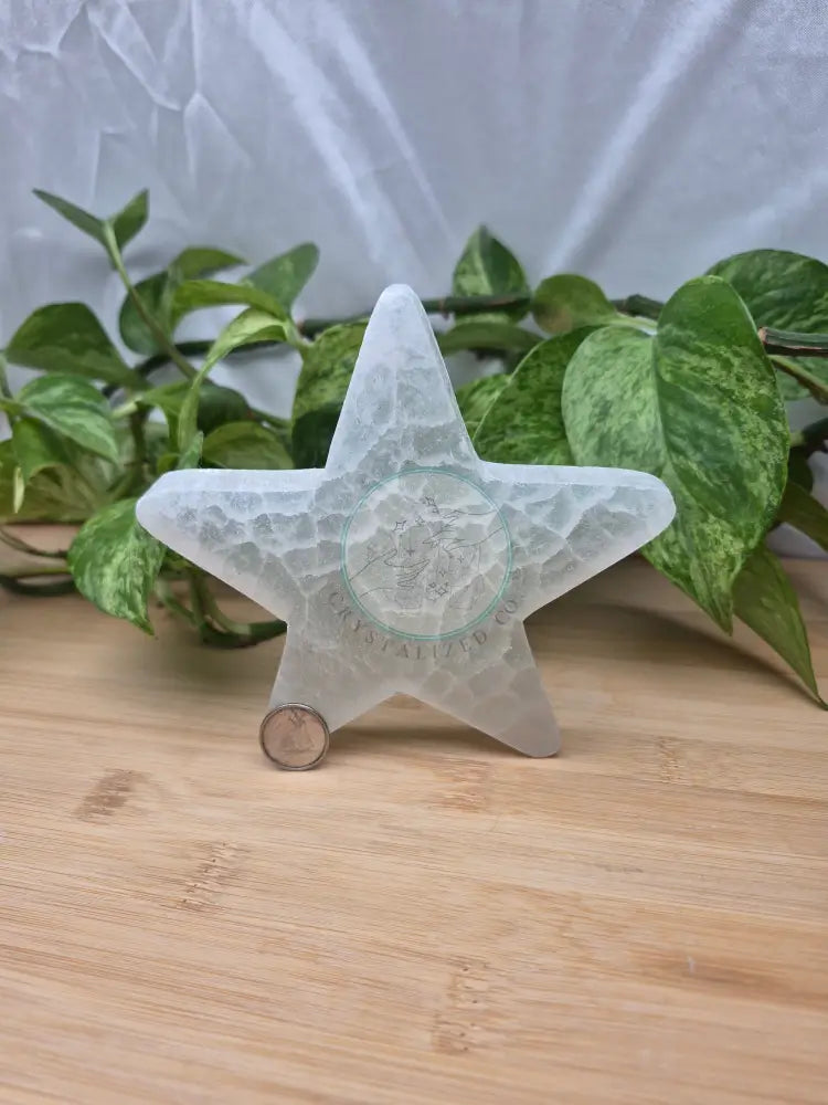 SELENITE STAR PLATE