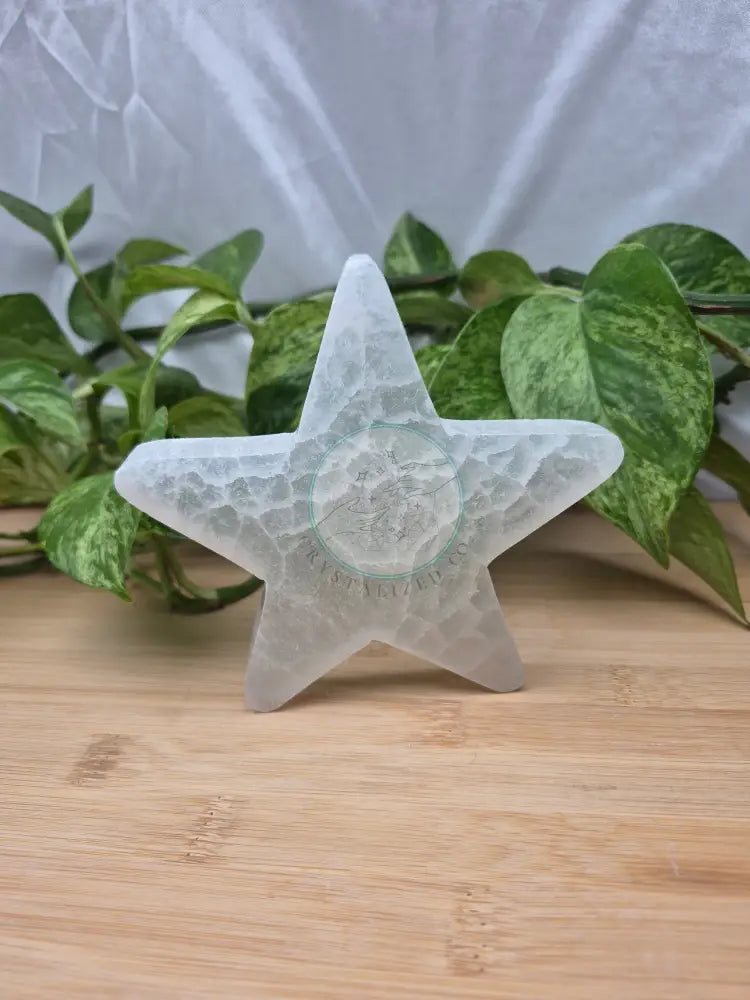 SELENITE STAR PLATE
