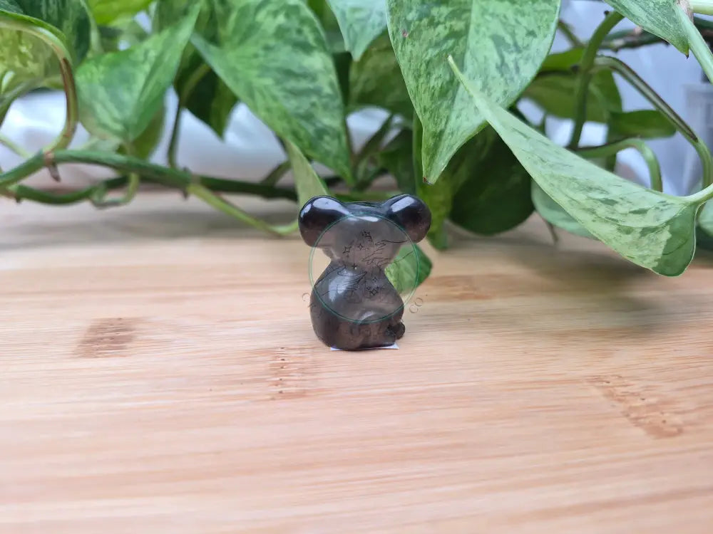 SILVER SHEEN OBSIDIAN KOALA