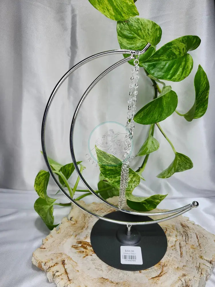 SILVER SPHERE STAND DOUBLE MOON
