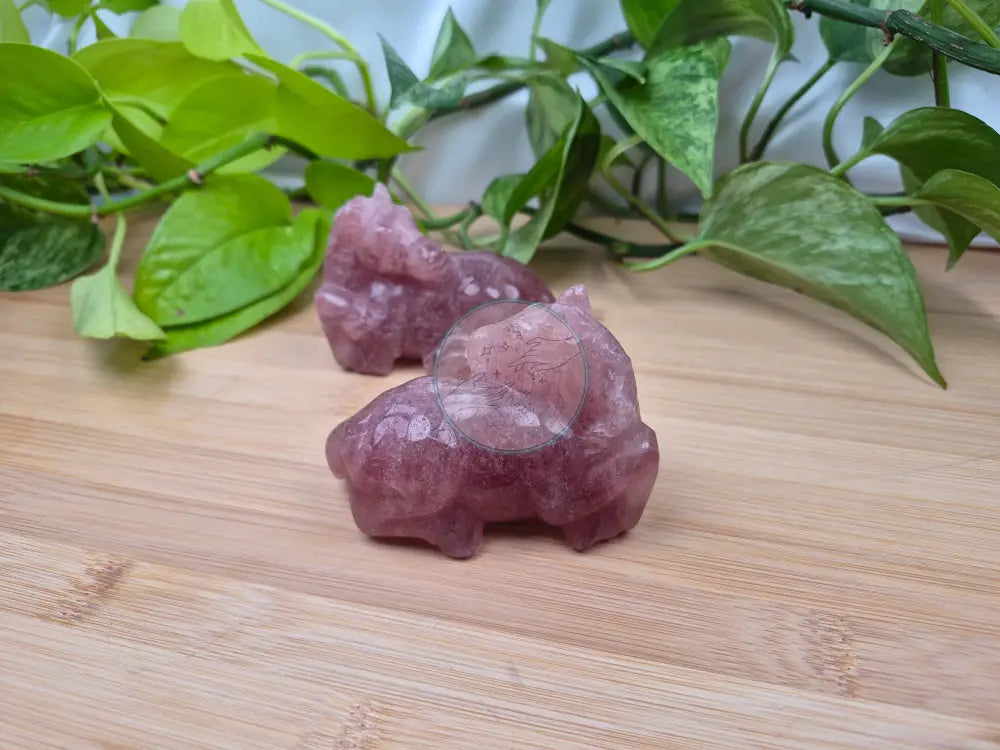 STRAWBERRY QUARTZ HORSE