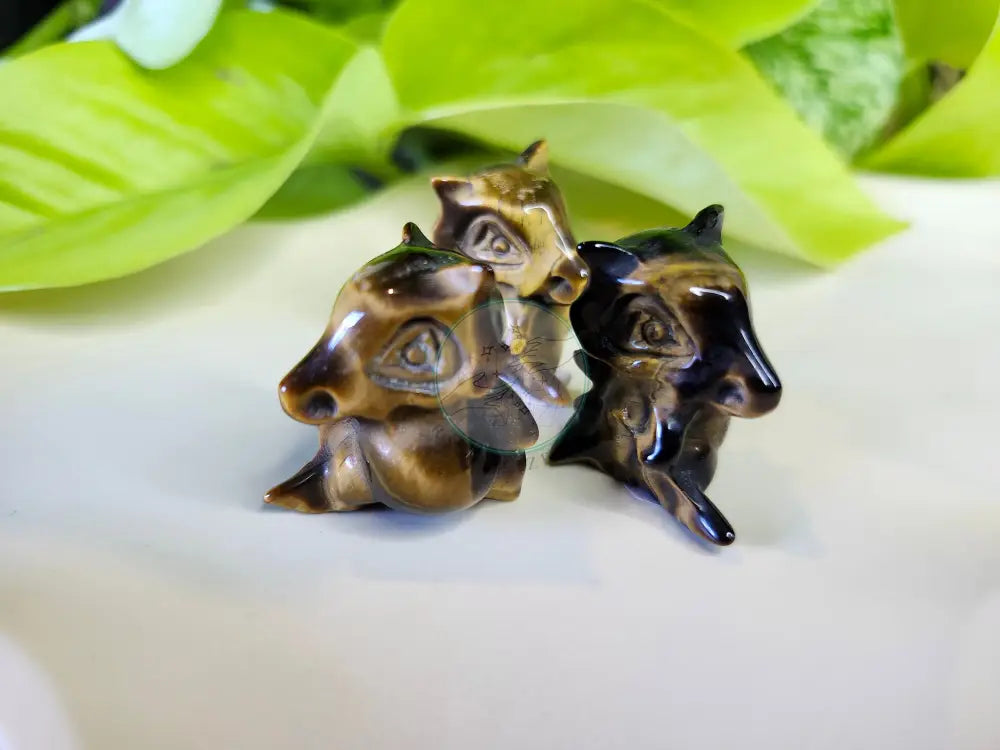 TIGERS EYE CUBONE - CARVING