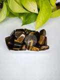 TIGERS EYE TUMBLED STONE - TUMBLED STONES