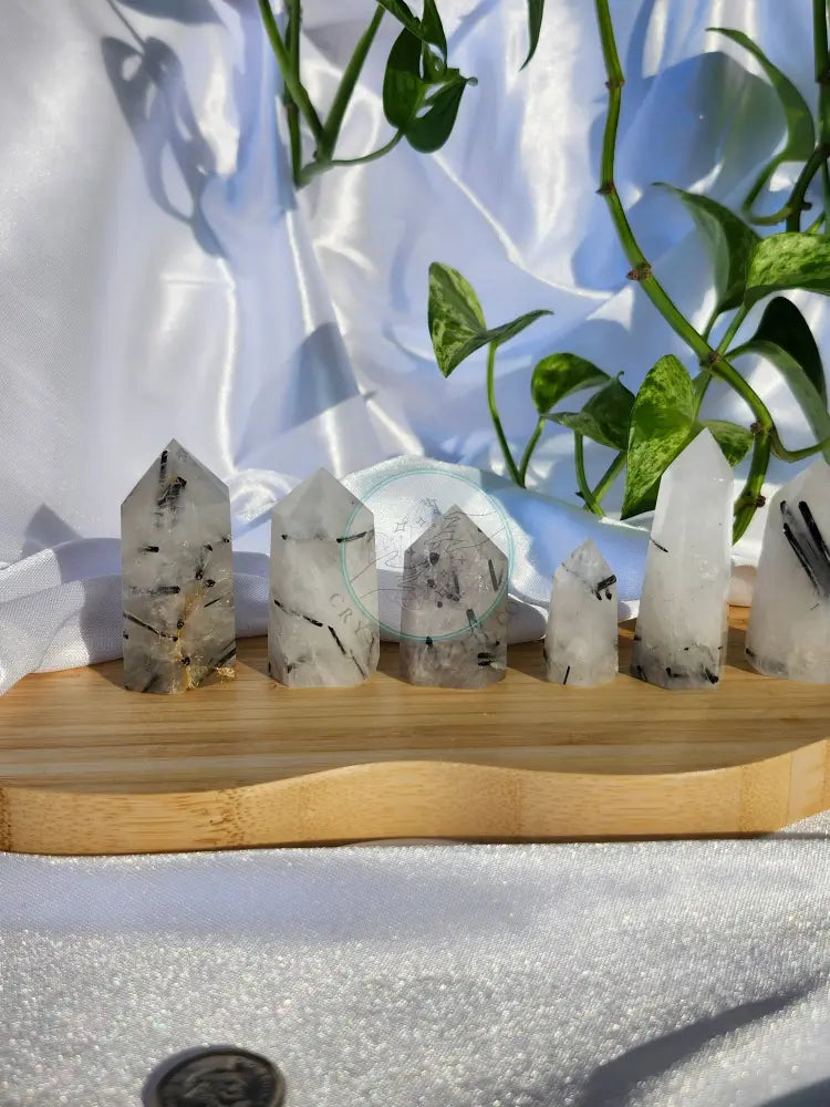 TOURMALATED TOWER QUARTZ - CARVING