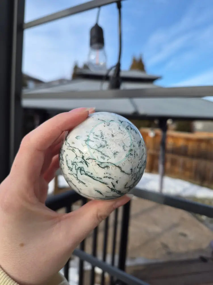TREE AGATE SPHERE