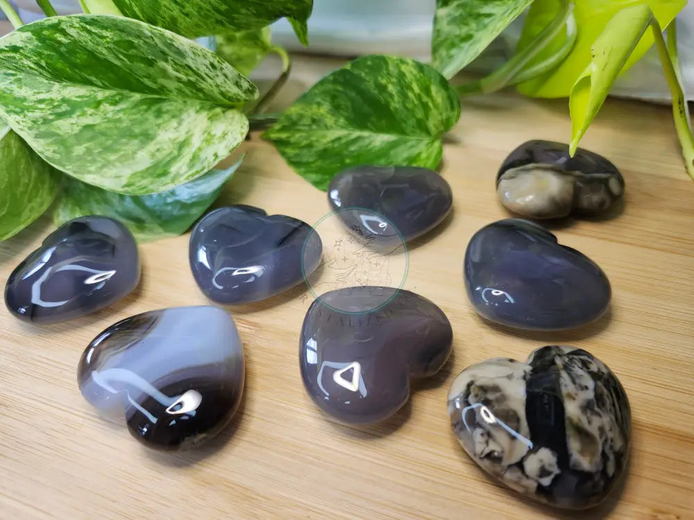 VOLCANO AGATE HEART