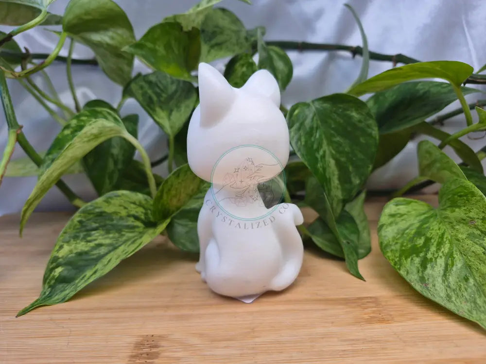 WHITE JADE LUNA CAT
