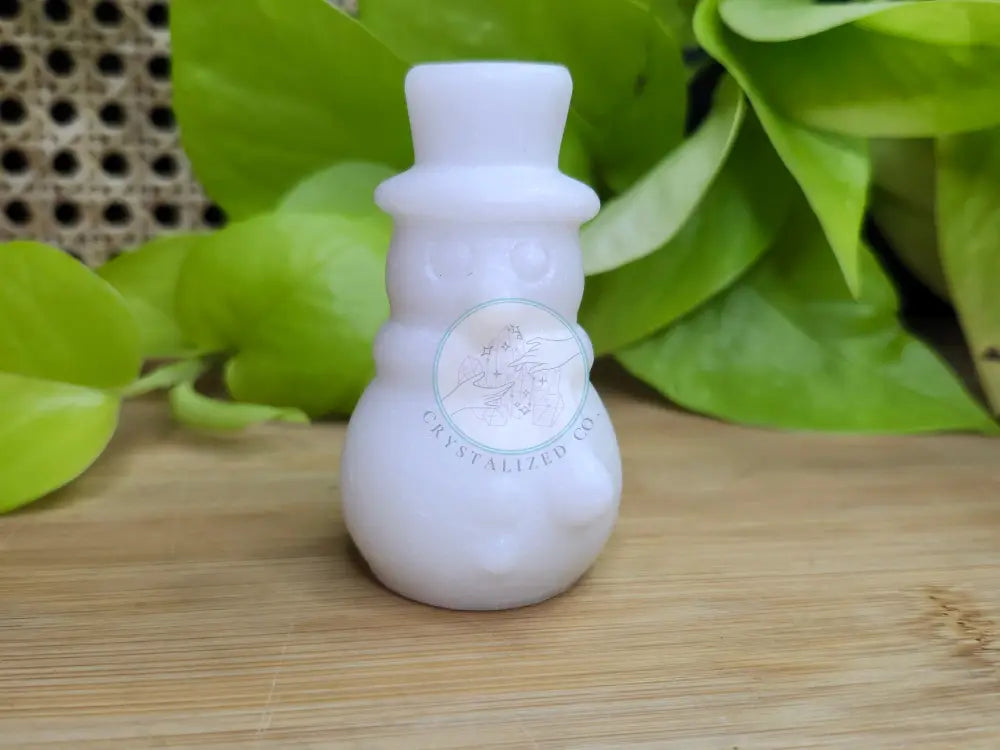 WHITE JADE SNOWMAN - CARVING