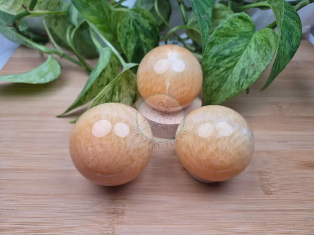 YELLOW CALCITE SPHERE
