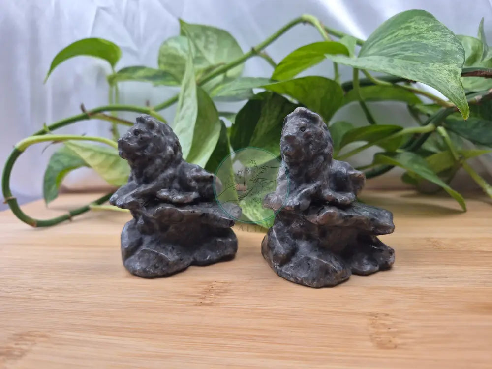 YOOPERLITE LION SITTING ON STONE